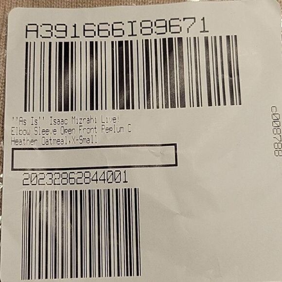 NWOT Isaac Mizrahi Open Front Peplum Cardigan Sz XS - Picture 10 of 12